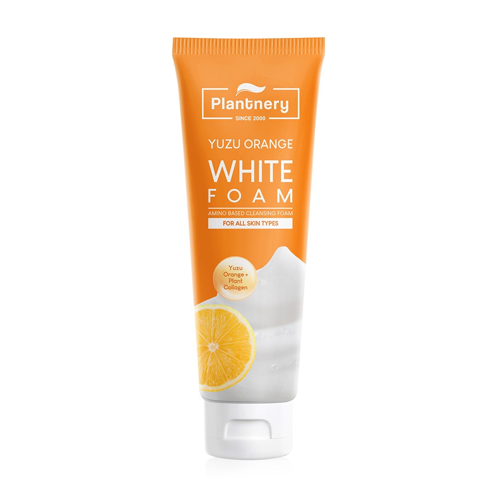 Plantnery Yuzu Orange Whitening Amino Based Cleansing Foam 100g