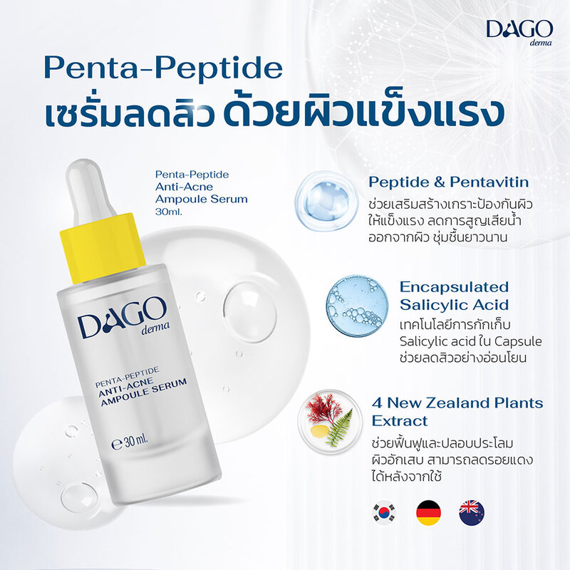 Dagoderma Penta Peptide Anti-Acne Ampoule Serum 30g