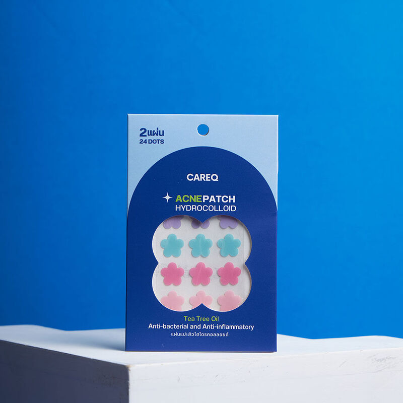 CAREQ Acne Patch Hydrocolloid 24 Dots #Flower4C