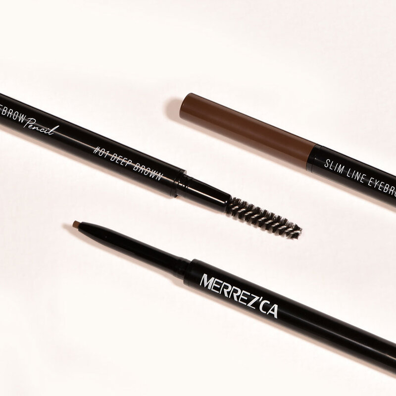 Merrezca Slim Line Eyebrow Pencil 0.05g #01 Deep Brown