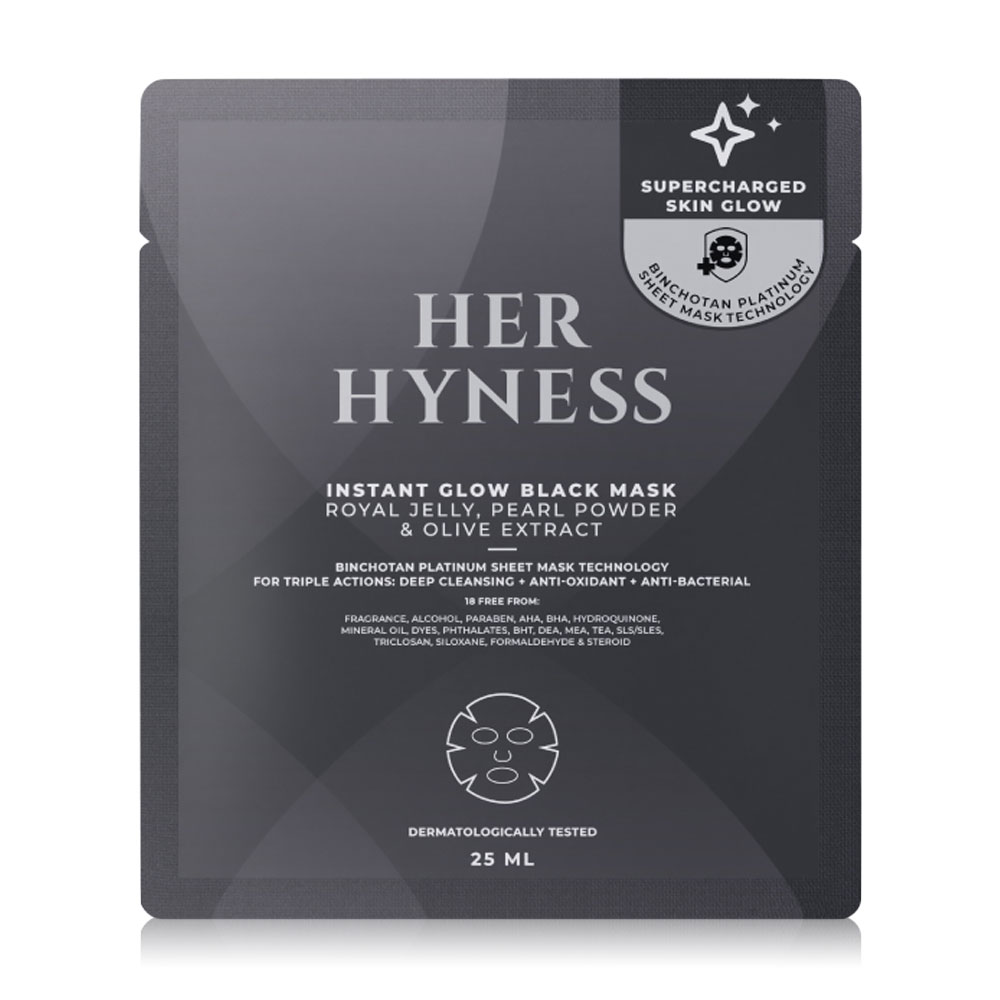 HER HYNESS Instant Glow Black Mask 25ml