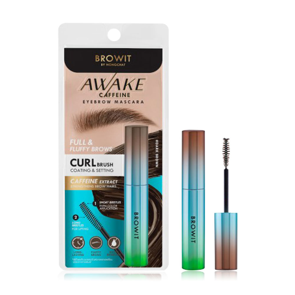 Browit Awake Caffeine Eyebrow Mascara 4g #Dark Brown
