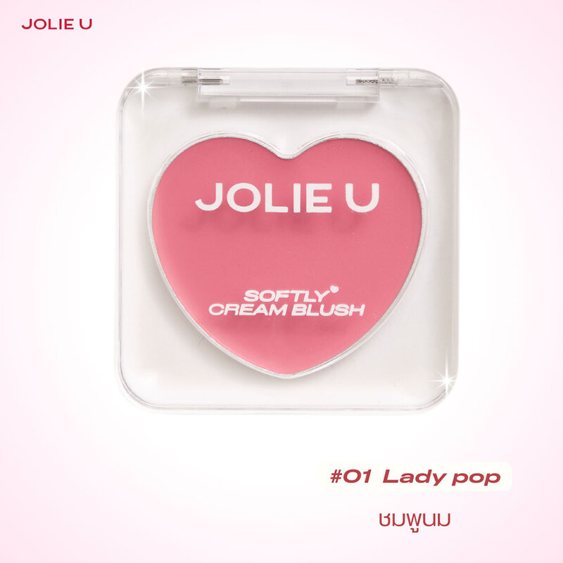 JOLIE U Softly Cream Blush 5g #01 Lady Pop