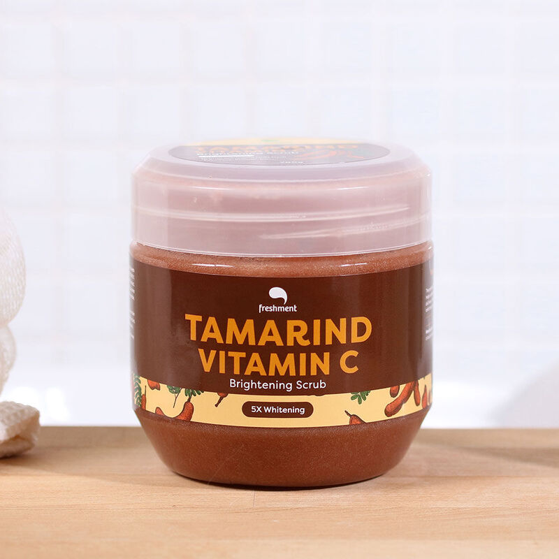 Freshment Set 2 Items Tamarind Vitamin C Brightening Scrub 700g + White Milky Gluta Scrub 700g