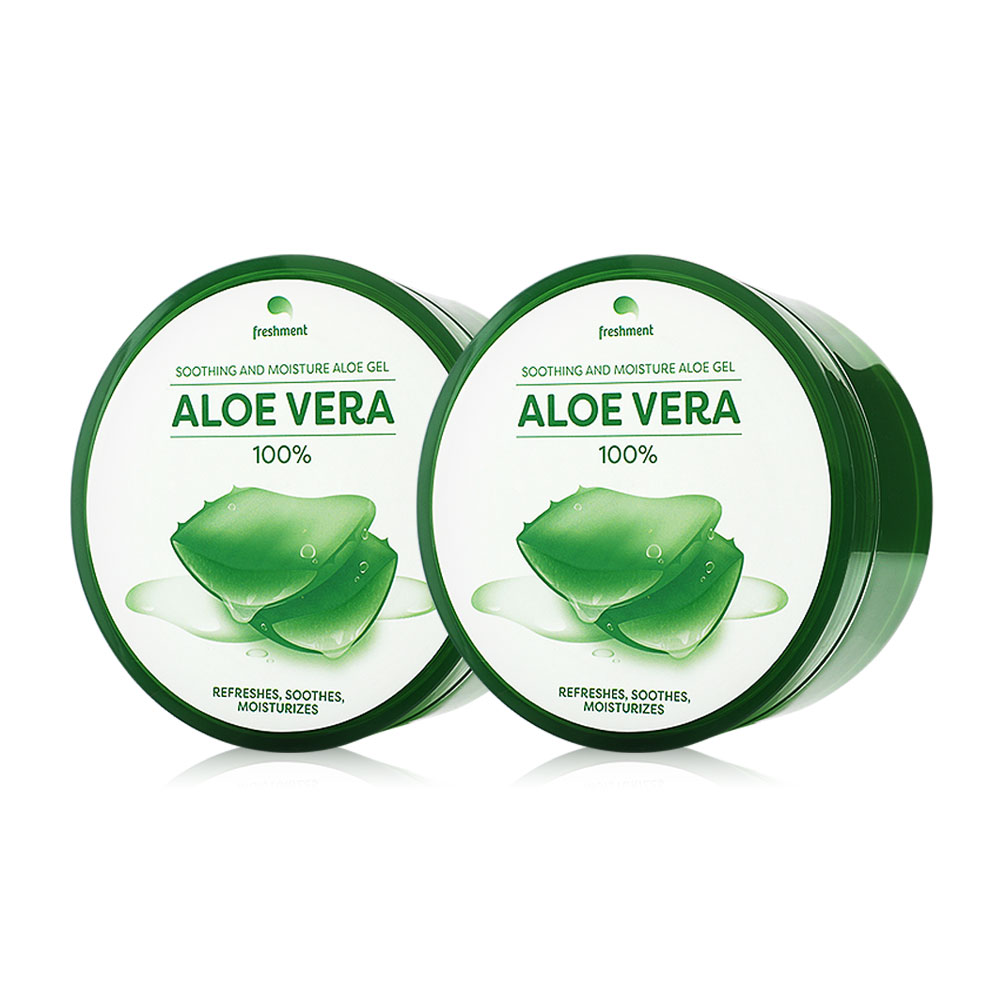 Freshment Soothing And Moisture Aloe Gel [300ml x 2pcs]