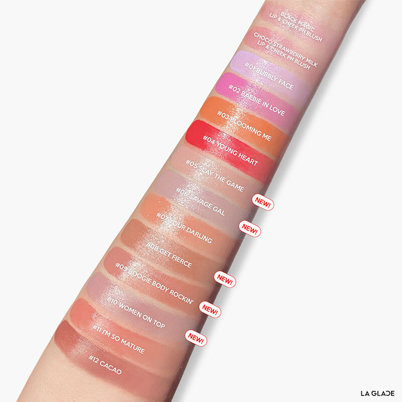 LA GLACE Baebie Vibes Cream Blush 3.8g #06 Savage Gal