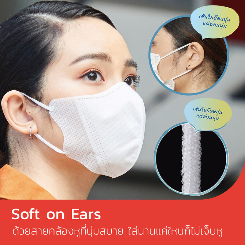 IRIS OHYAMA Disposable Face Mask Nvn - 30Rm Vfit [30pcs x 2 Boxes] #White