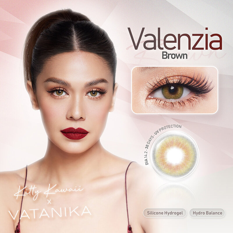 Kitty Kawaii Plus Contact Lens Vatanika Valenzia Brown [1 Pair] #-1.50