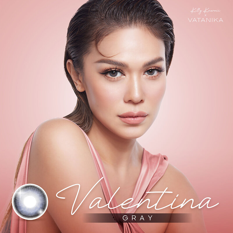 Kitty Kawaii Plus Contact Lens Vatanika Valentina Gray [1 Pair] #-3.75