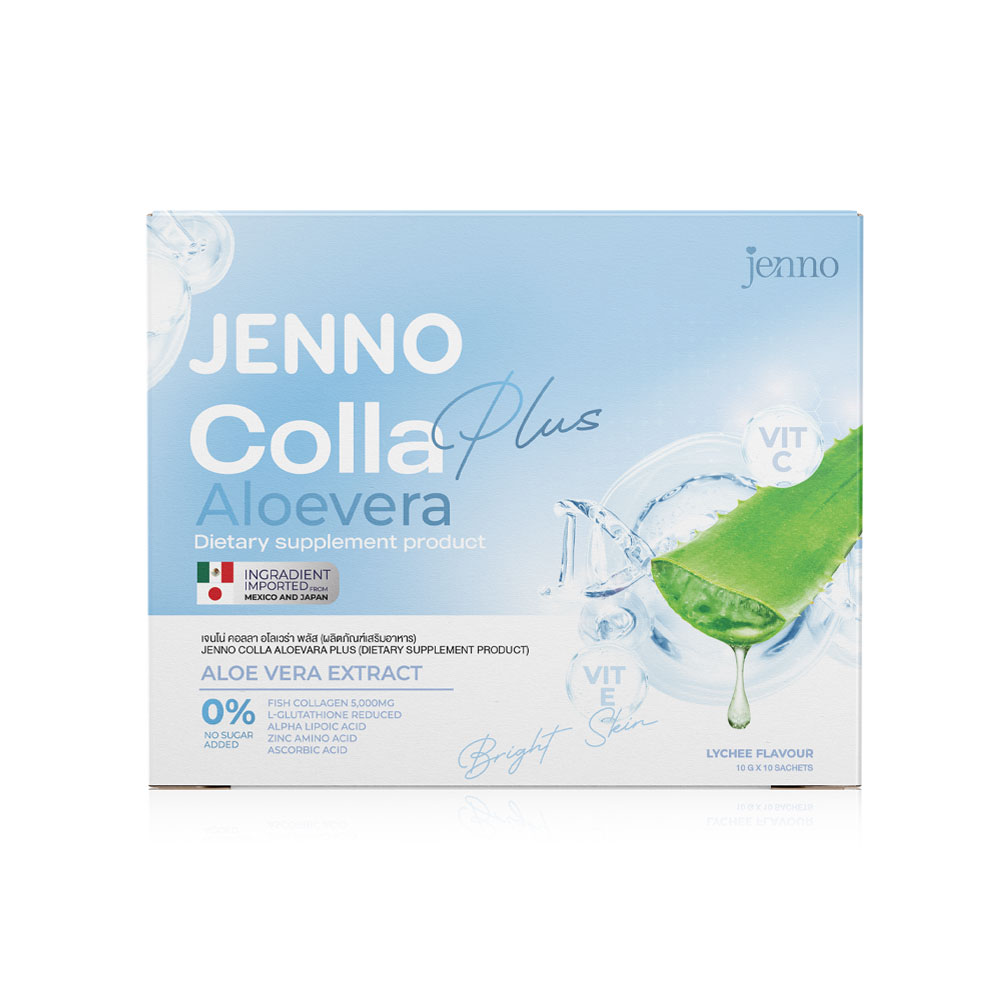 Jenno Colla Aloevera Plus Dietary Supplement Product [10g x 10 Sachets]