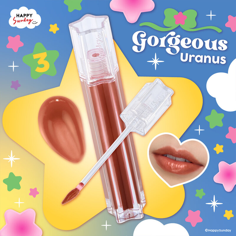 HAPPY SUNDAY Glassy Wow Lip Tint 3.5g #3 Gorgeous Uranus