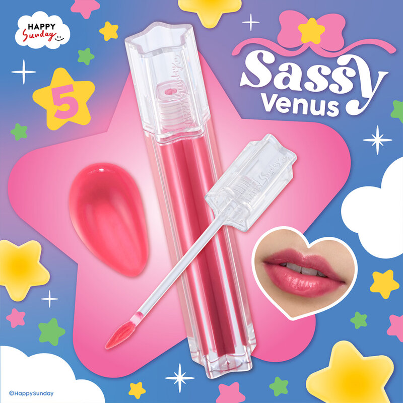 HAPPY SUNDAY Glassy Wow Lip Tint 3.5g #5 Sassy Venus
