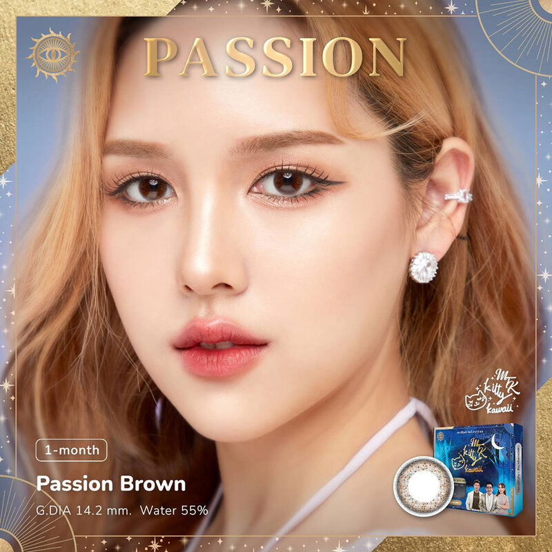 Kitty Kawaii Plus Contact Lens MTK Passion Brown [1 Pair] #0.00