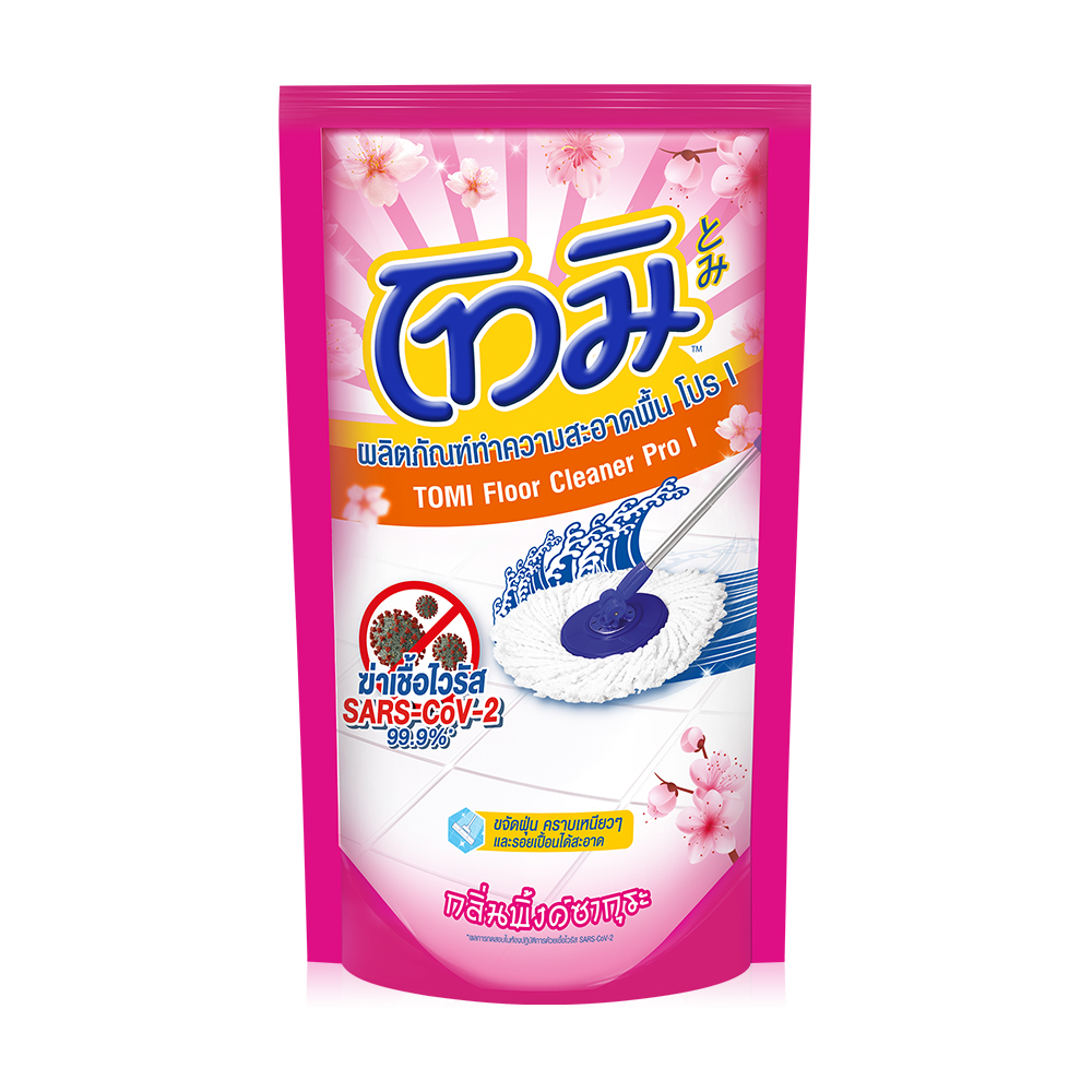 Tomi Floor Cleaner Pro 1 600ml #Pink Sakura