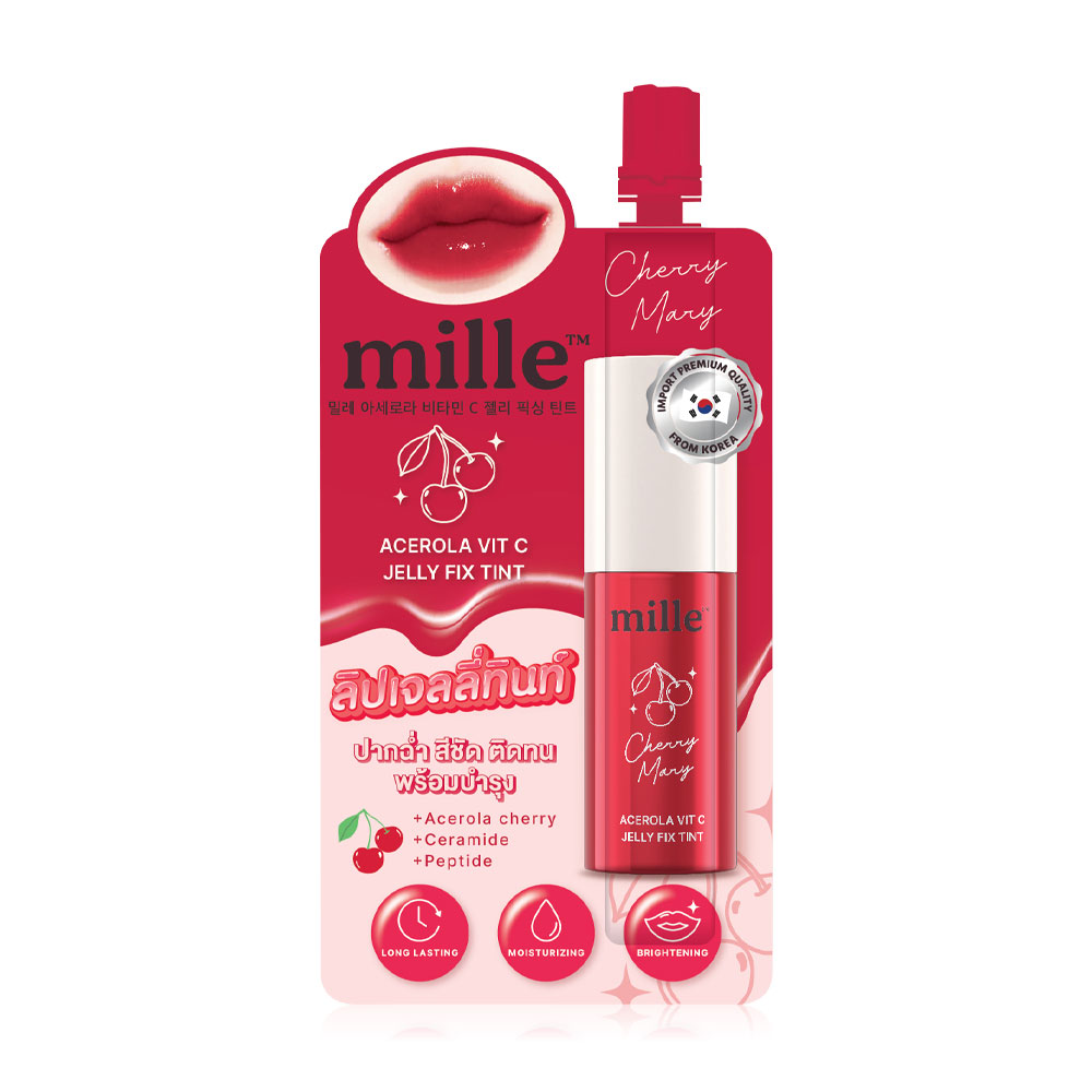Mille Acerola Vit C Jelly Fix Tint 3g #01 Cherry Mary