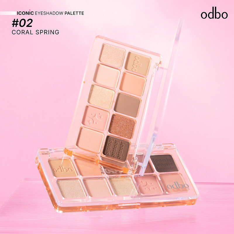 ODBO Iconic Eyeshadow Palette 7g #02 Coral Spring