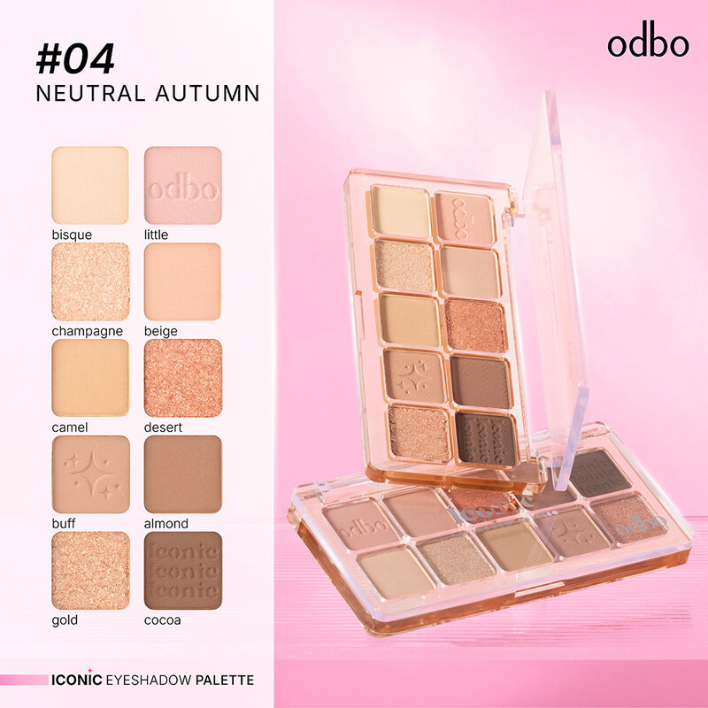 ODBO Iconic Eyeshadow Palette 7g #04 Neutral Autumn