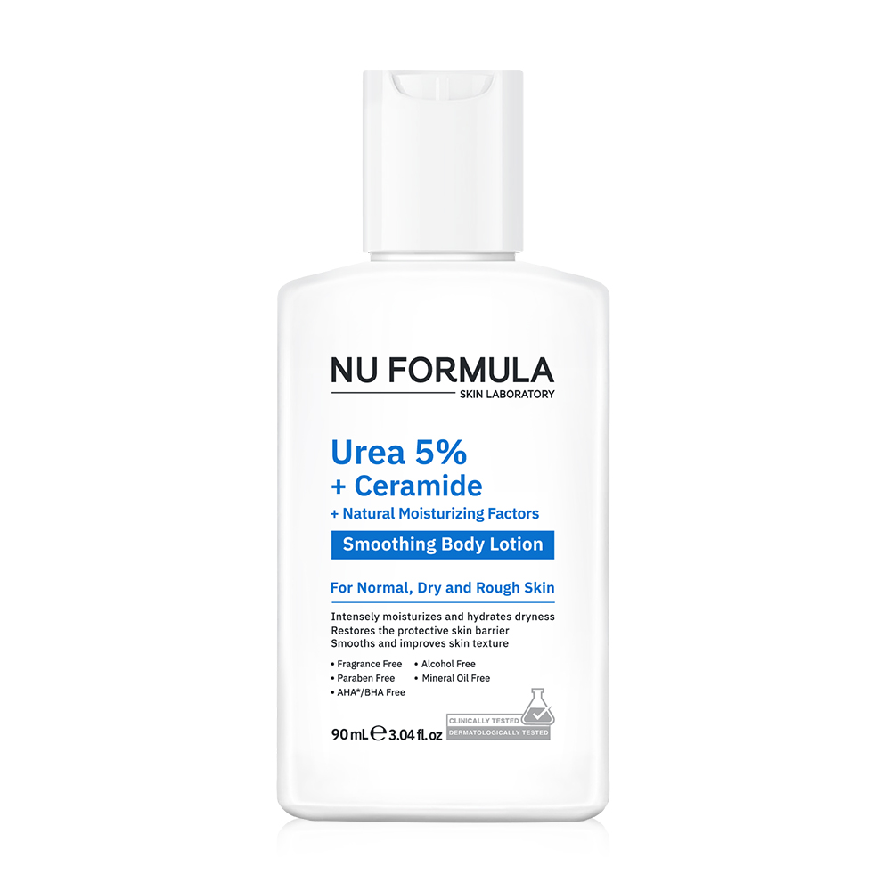 Nu Formula Urea 5% + Ceramide + Natural Moisturizing Factors Smoothing Body Lotion 90ml