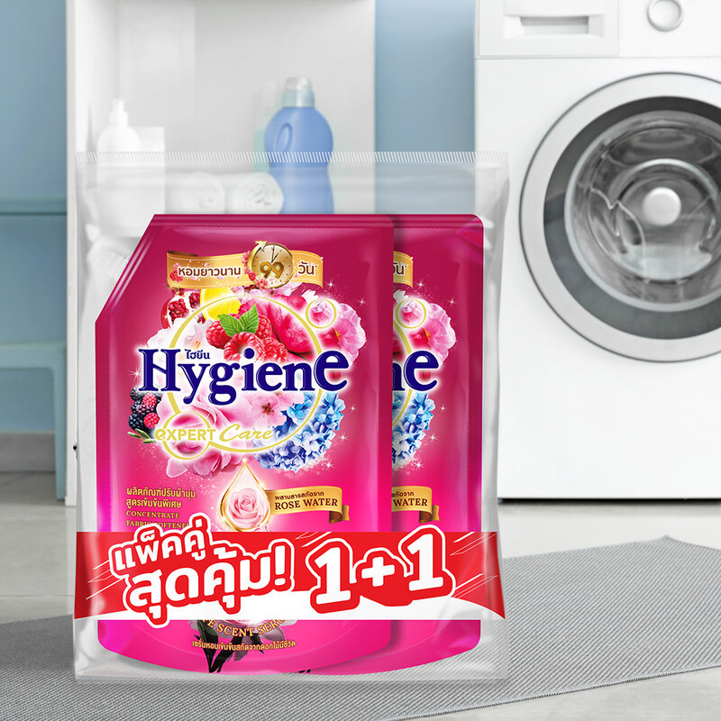 Hygiene Expert Care Life Scent Concentrate Fabric Softener Lovely Bloom [1100ml x 2pcs]