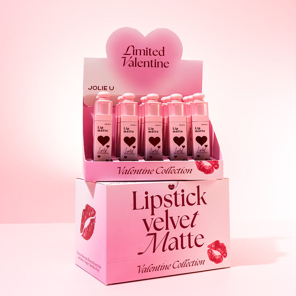 u-13 nude JOLIE U Lipstick Velvet Matte Smooth Nude Limited Valentine 4g #13 Coffee  Love