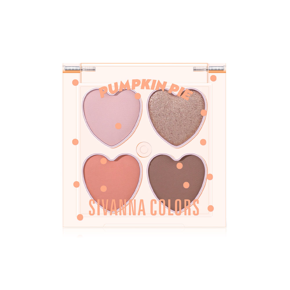 SIVANNA Colors Mini Heart Eyeshadow Palette 3.2g #02 Pumpkin Pie