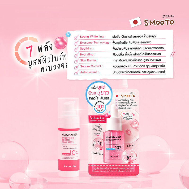Smooto Niacinamide Brightening Booster Jelly Serum 30g