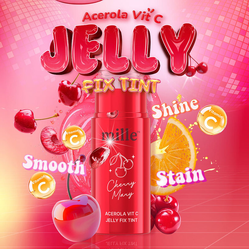 Mille Acerola Vit C Jelly Fix Tint 5g #01 Cherry Mary