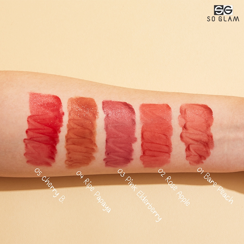 So Glam Plummy Water Lip Tint 3g #04 Ripe Papaya ( สินค้าหมดอายุ : 2026.01.02 ) 