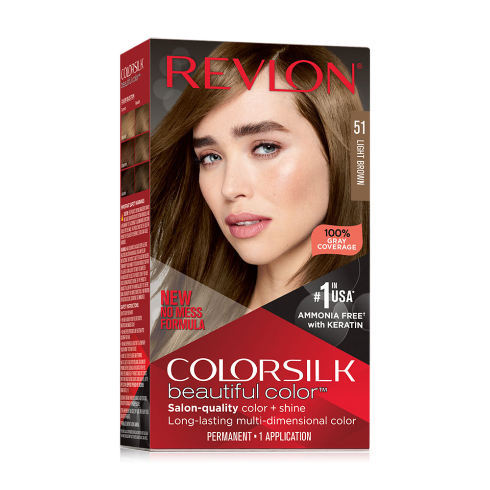 REVLON Colorsilk Beautiful Color With Keratin 130ml #51 Light Brown