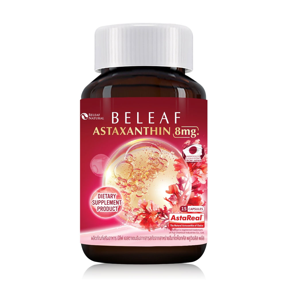 Beleaf Astaxanthin From Haematococcus Pluvialis Extract Plus 15 Capsules