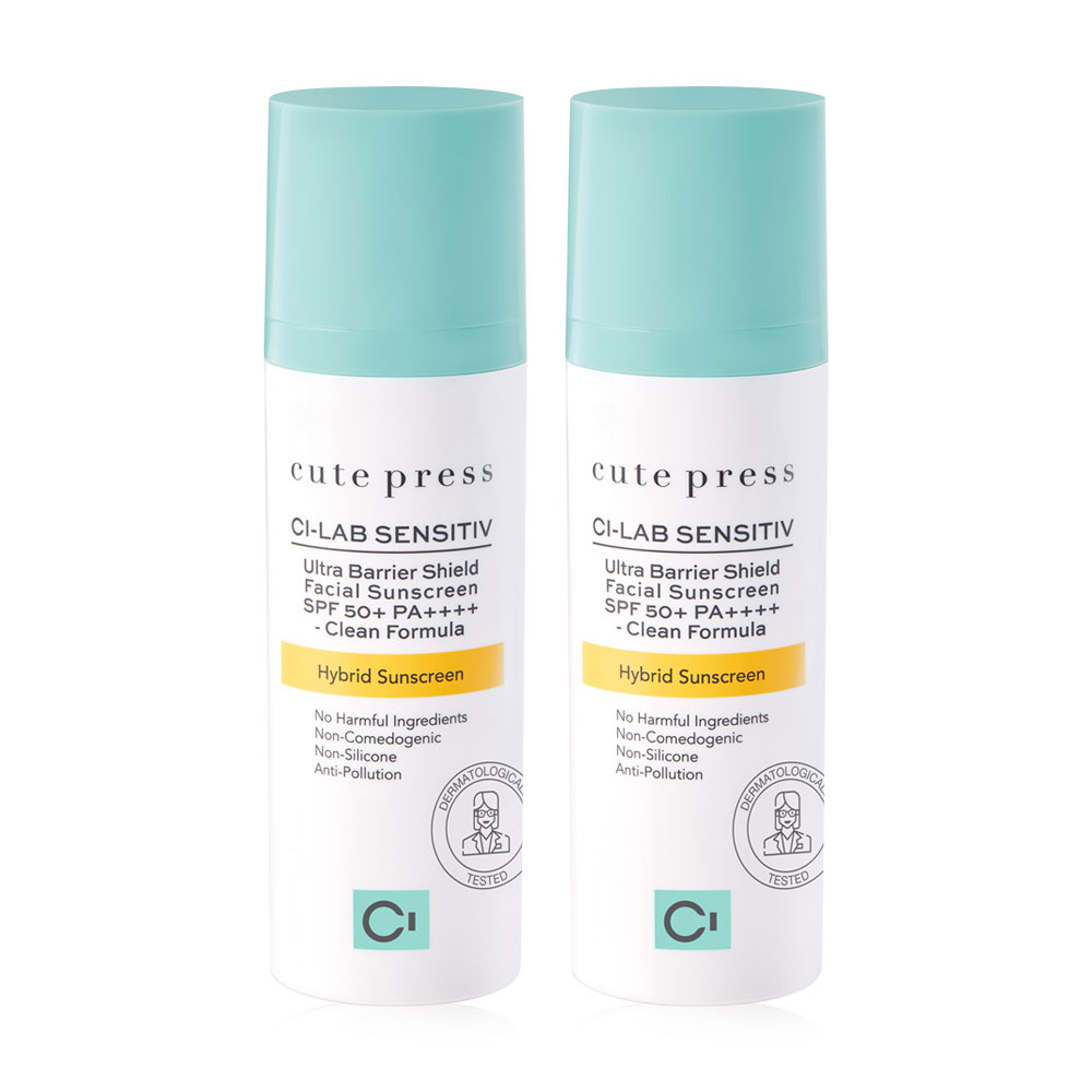 Cute Press Ci-Lab Ultra Barrier Shield Facial Sunscreen SPF50+ PA++++ [30g x 2pcs]
