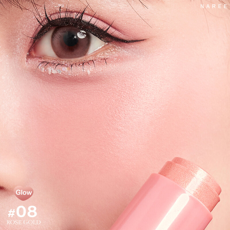Naree Fantastic Blush Stick Jelly 9g #08 Rose Gold