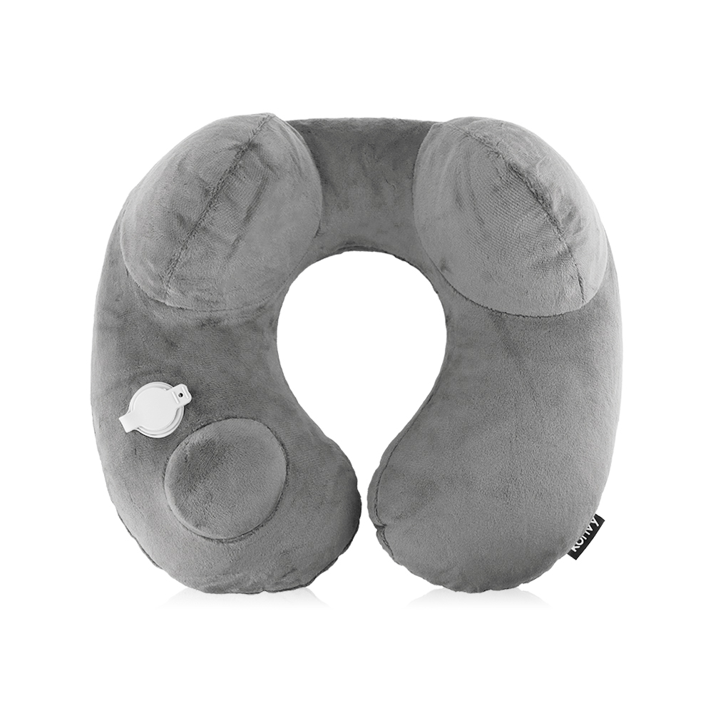 Konvy Portable Inflatable Neck Pillow 1pc #Gray