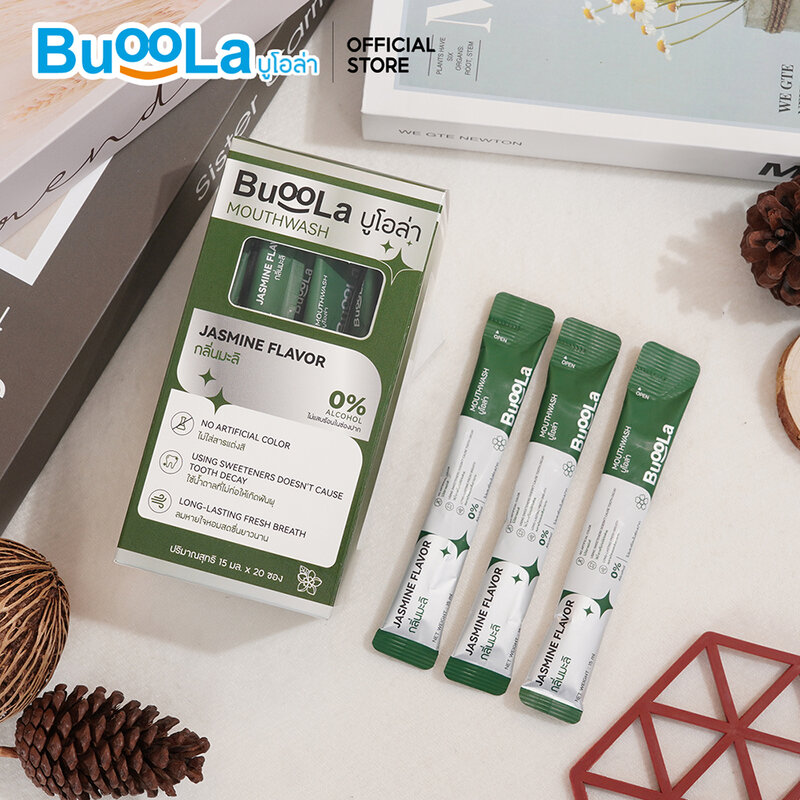 BuooLa Mouthwash Jasmine Flavor [15ml x 20pcs]