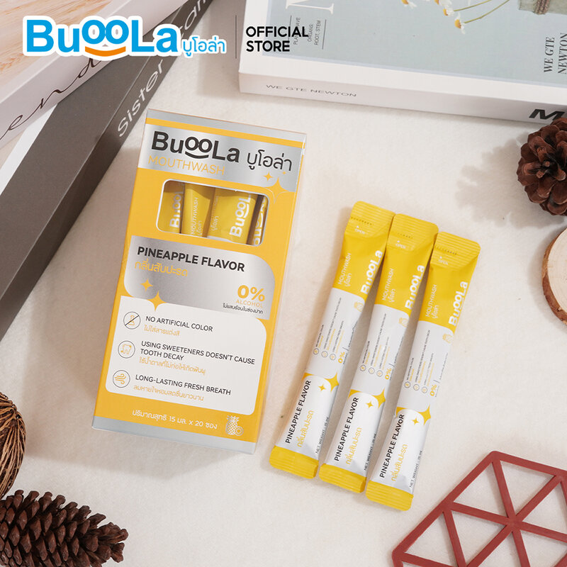 BuooLa Mouthwash Pineapple Flavor [15ml x 20pcs]