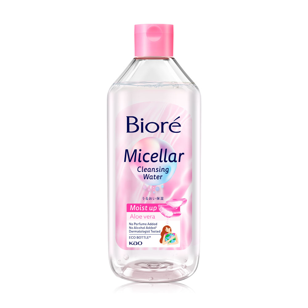 Biore Micellar Cleansing Water Moist Up Aloe Vera 400ml