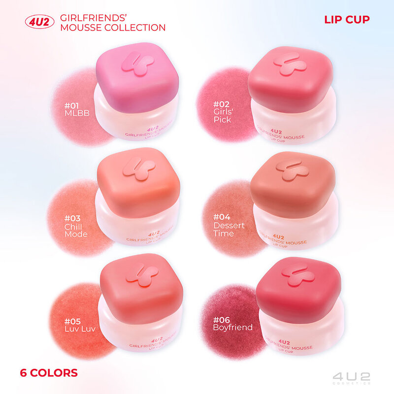 4U2 Girlfriends' Mousse Lip Cup 5g #01