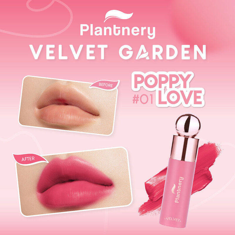 Plantnery Velvet Garden Color Lip 4g #01 Poppy Love