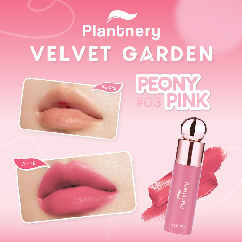 Plantnery Velvet Garden Color Lip 4g #03 Peony Pink