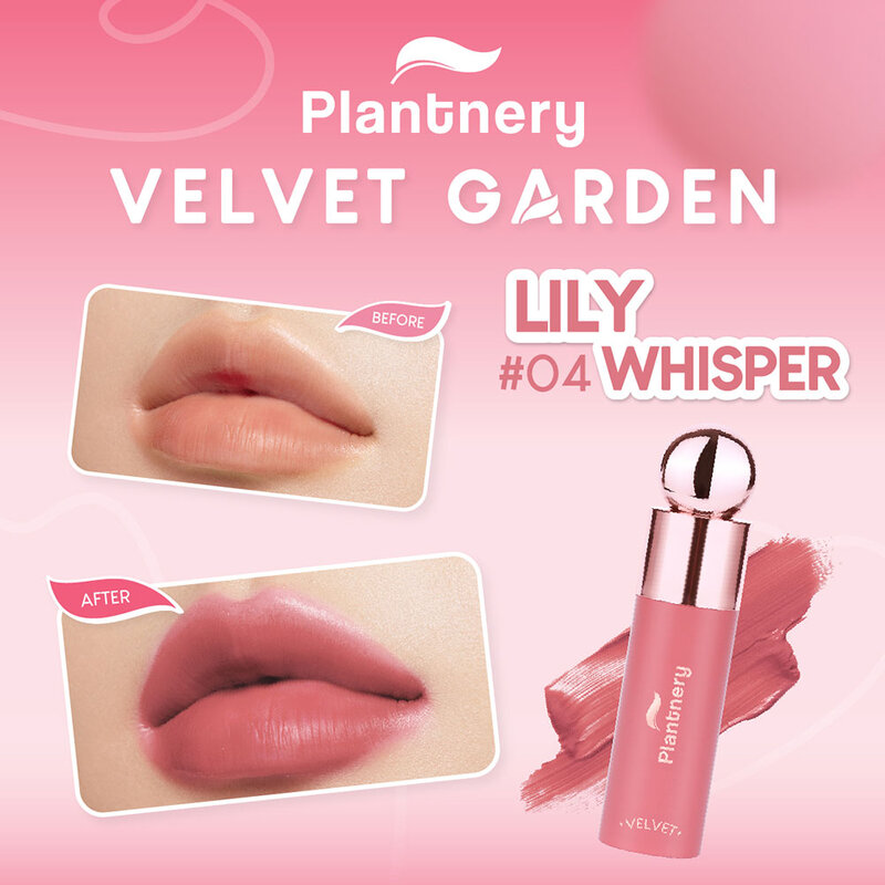 Plantnery Velvet Garden Color Lip 4g #04 Lily Whisper