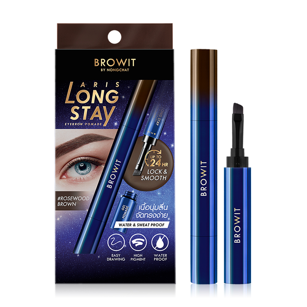 Browit Aris Long Stay Eyebrow Pomade 1.6g #Rosewood Brown