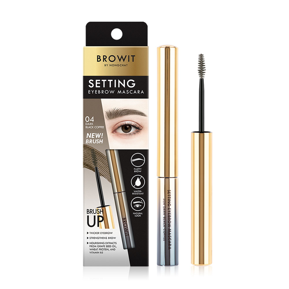 Browit Setting Eyebrow Mascara 2g #04 Dark Black Coffee