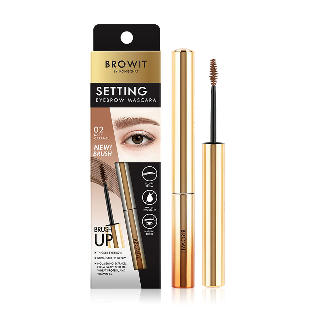 Browit Setting Eyebrow Mascara 2g #02 Dark Caramel