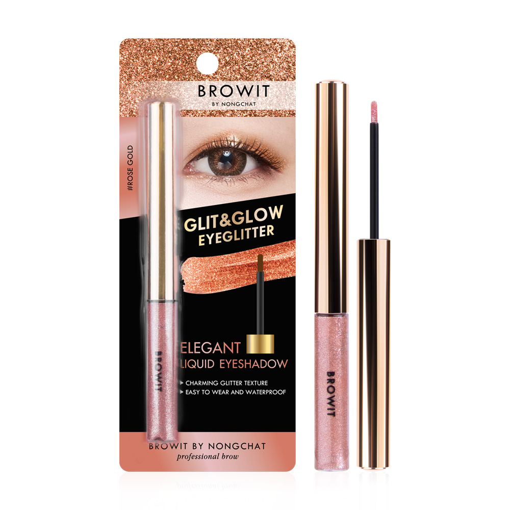 Browit Glit & Glow Eyeglitter 3g #Rose Gold