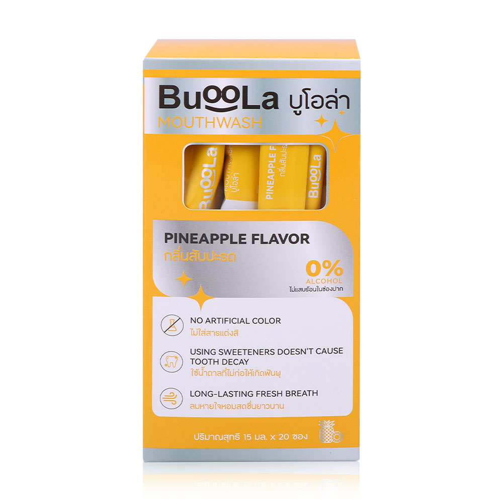BuooLa Mouthwash Pineapple Flavor [15ml x 20pcs]