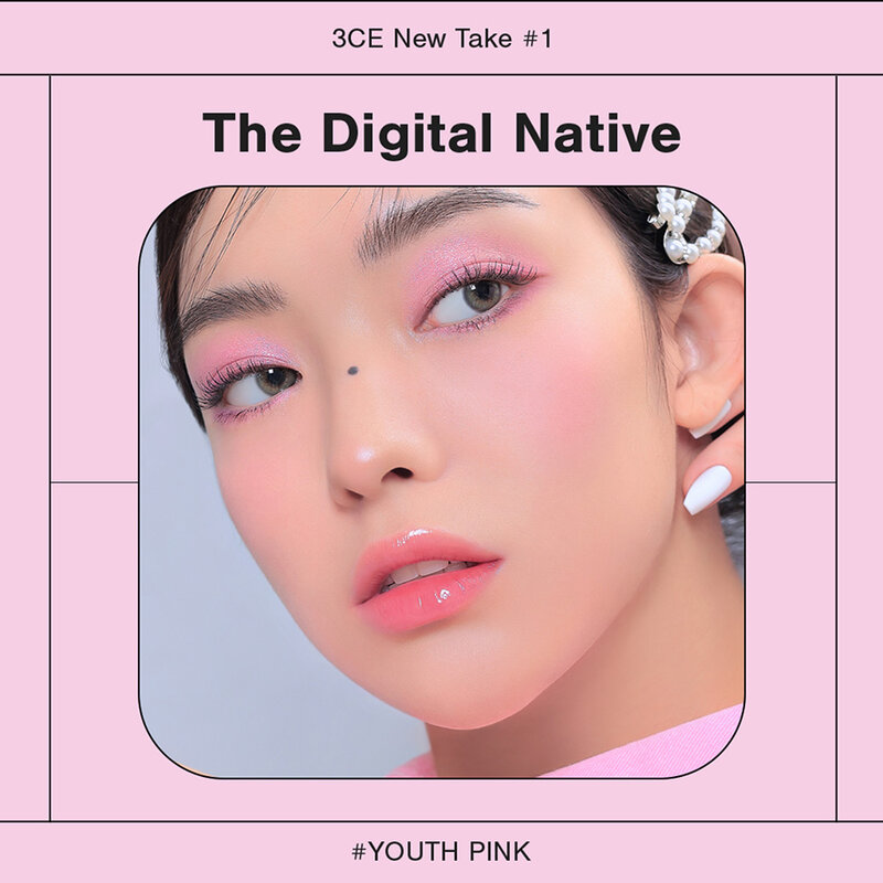 3CE New Take Face Blusher 4.5g #Youth Pink