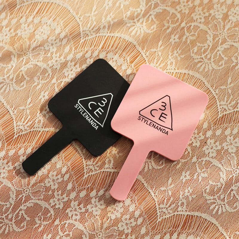 3CE Mini Square Hand Mirror 1pc #Pink Rumour