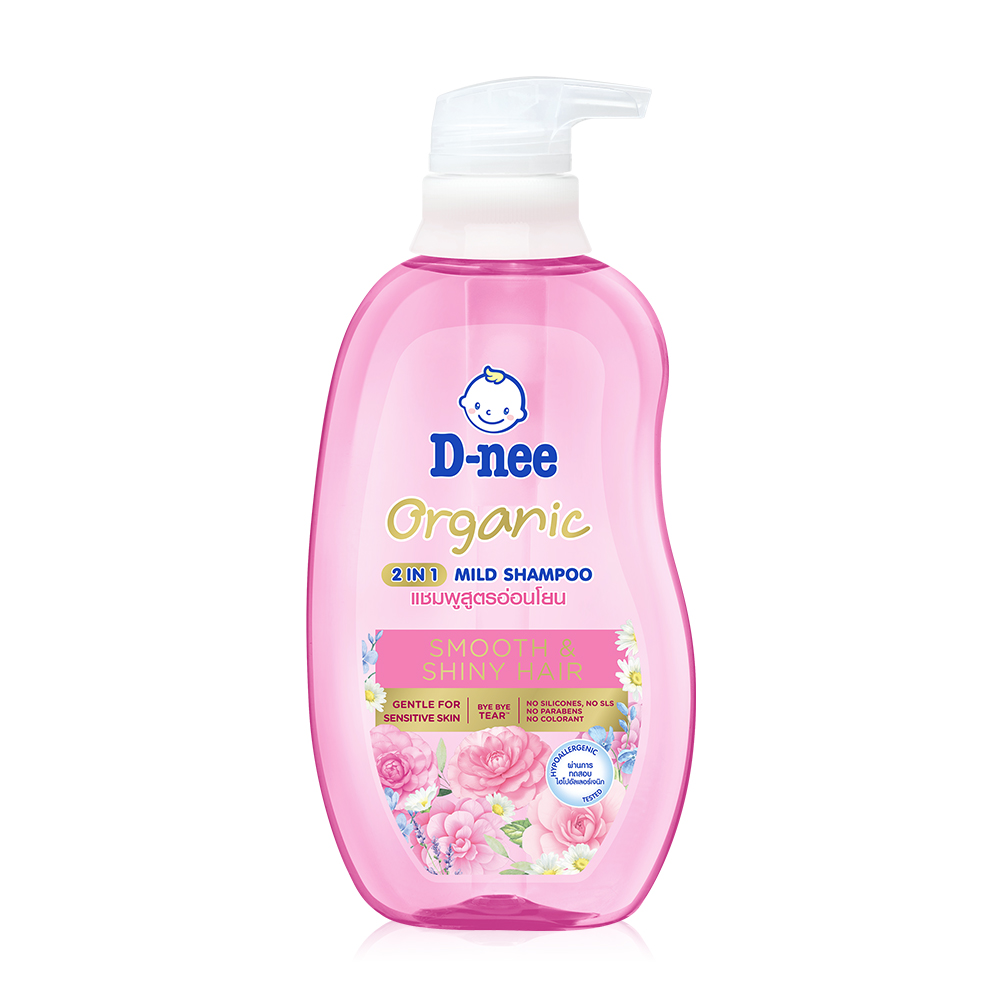 D-nee Organic 2in1 Mild Shampoo Smooth & Shiny Hair 380ml