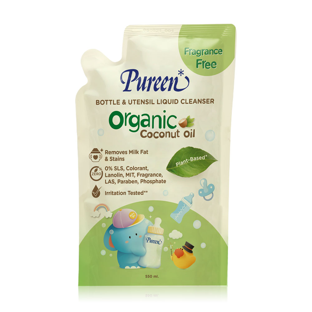 Pureen Organic Bottle & Utensil Liquid Cleanser Refill 550ml