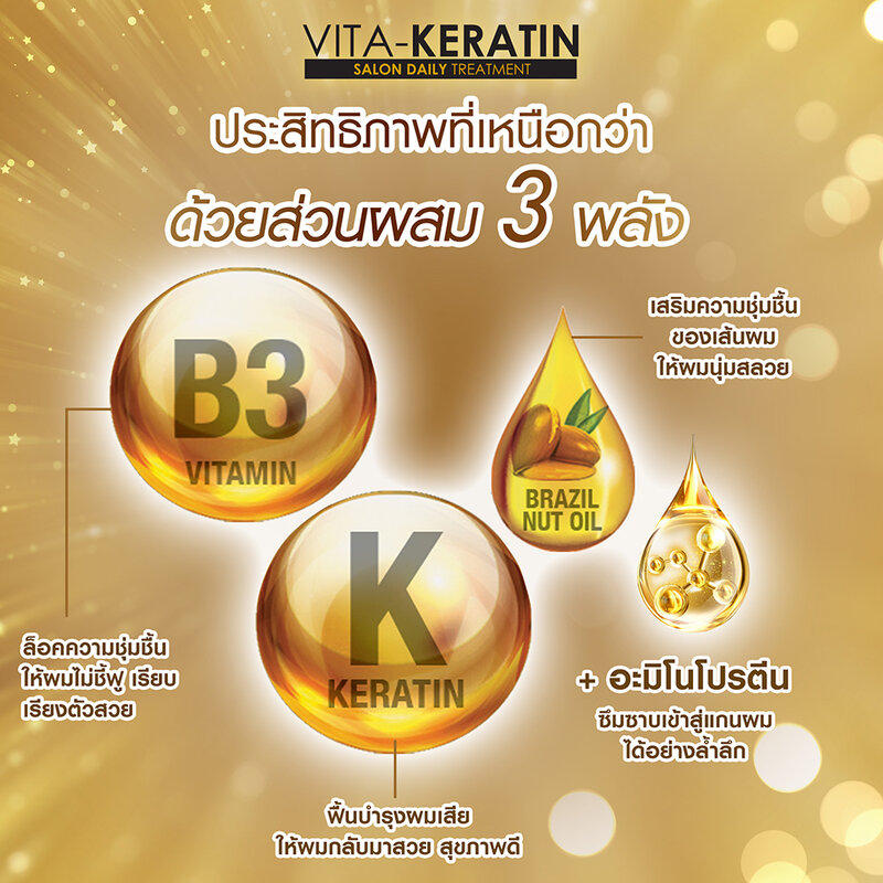 Vita Keratin Treatment Salon Daily Silky Straight 250ml